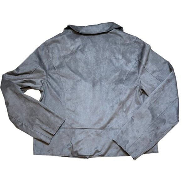 NWT Anthropologie Hutch Faux‎ Brown Suede Moto Jacket Wome Size Large - Picture 7 of 12